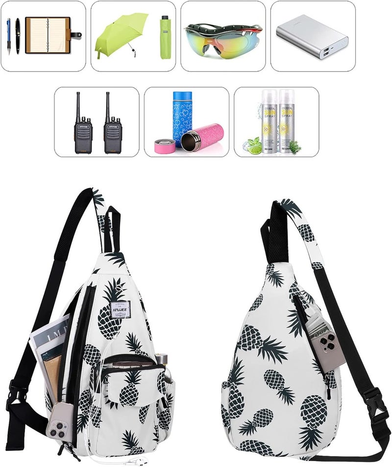HAWEE Backpack Sling for Women Anti-Water Crossbody Bag Inclined Adjustable Pack | Casual, Adjustable Strap, Water Repellent, for Travel/Sport - Image 2